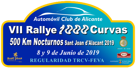 Placa 7 Rallye 1000 Curvas buena 2019 450