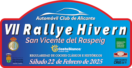 PLACA VII RALLYE HIVERN SAN VICENTE RASPEIG 2025